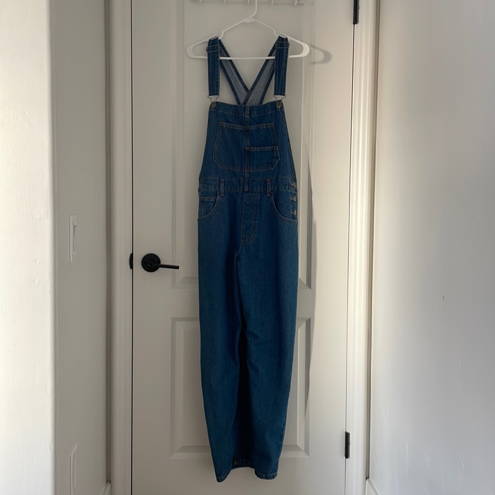 FREE PEOPLE DENIM OVERALLS